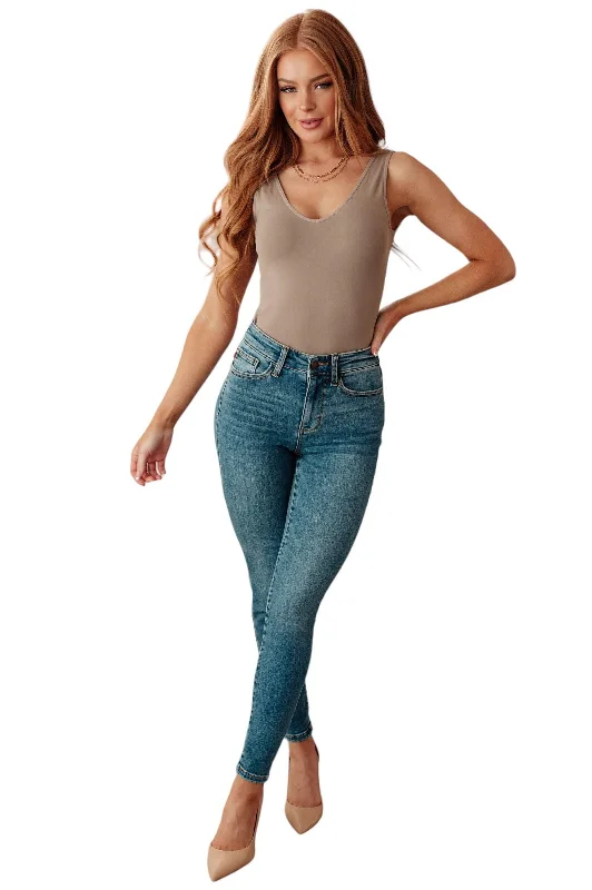 Casual Friday Jeans for Relaxed -Judy Blue High Rise Thermal Skinny Jeans