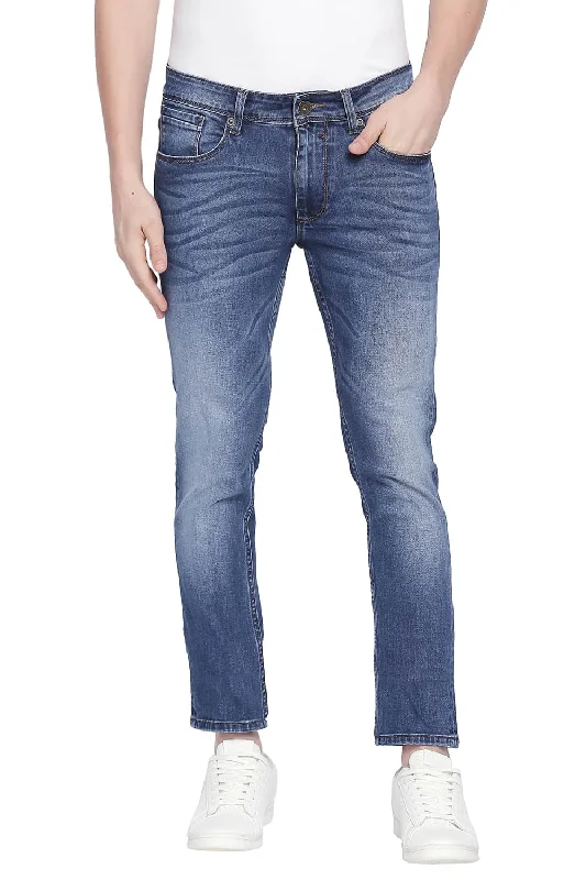 Cuffed Jeans for Stylish Touch -Blade Fit Stretch Jeans