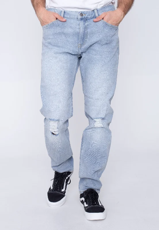 Christmas Jeans for Seasonal -Dr. Denim - Clark Brook Pale Blue Ripped - Jeans