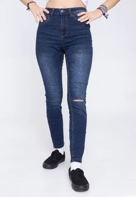 High-end Jeans for Exclusivity -Noisy May - Callie Skinny Ankle Medium Blue Denim - Jeans