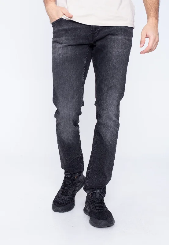 Distressed Jeans for Edgy Style -Only & Sons - Loom Slim Black Black Denim - Jeans