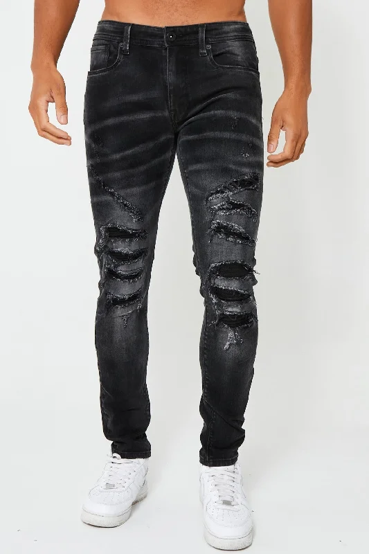 Birthday Jeans for Celebration -Benhill Tapered Jean - Black