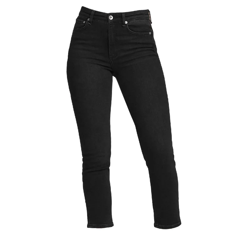 Stretch twill pants for flexible office comfort -rag & bone Women's Nina High Rise Ankle Cigarette Highland Jeans