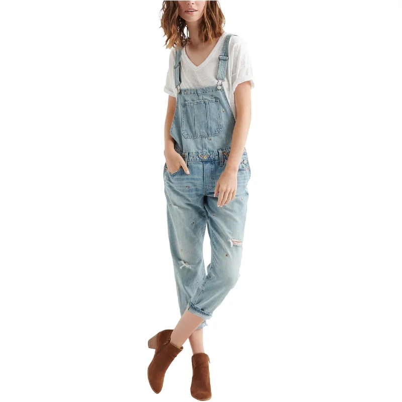 Tailored dress pants for professional office meetings -Lucky Brand Womens Boyfriend Casual Overalls, Blue, Small