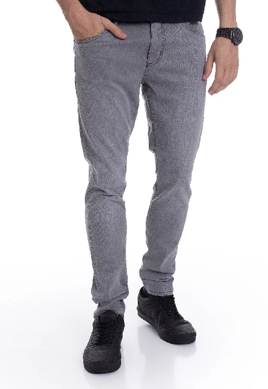 Overalls Jeans for Workwear -Urban Classics - Slim Fit Mid Grey - Jeans