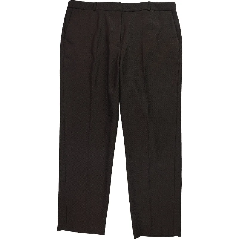 Waterproof work pants for wet job conditions -DKNY Womens The Essex Dress Pants, Brown, 18