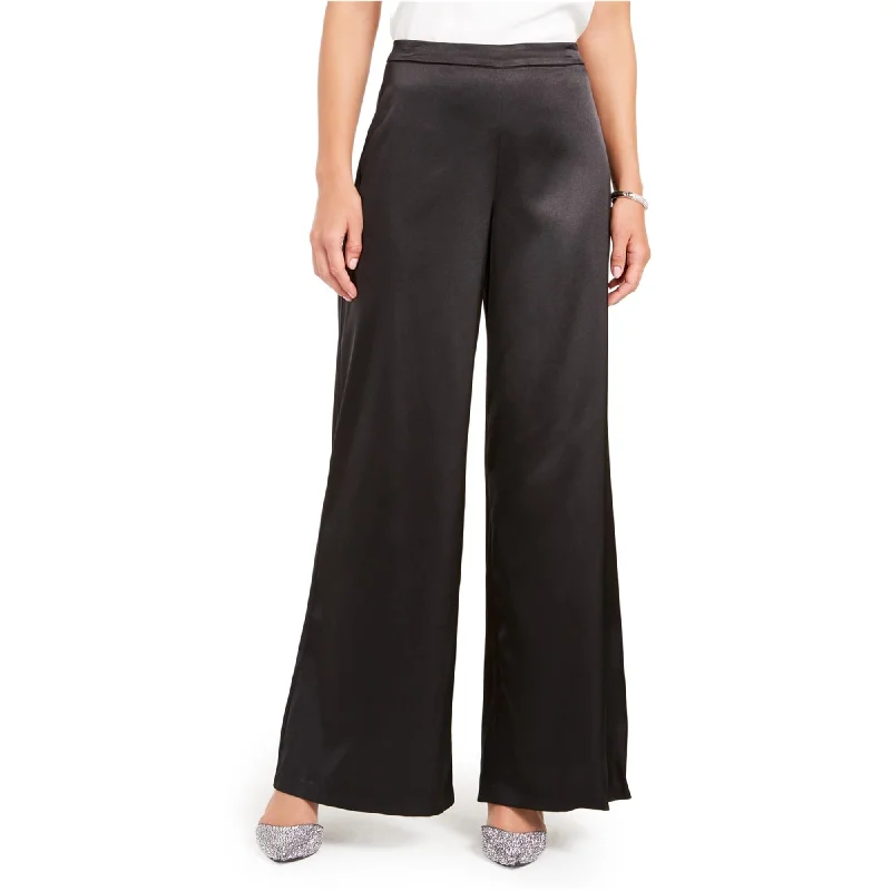 Weather-resistant pants for unpredictable climate needs -28th & Park Womens Satin Dress Pants, Black, 14 Regular