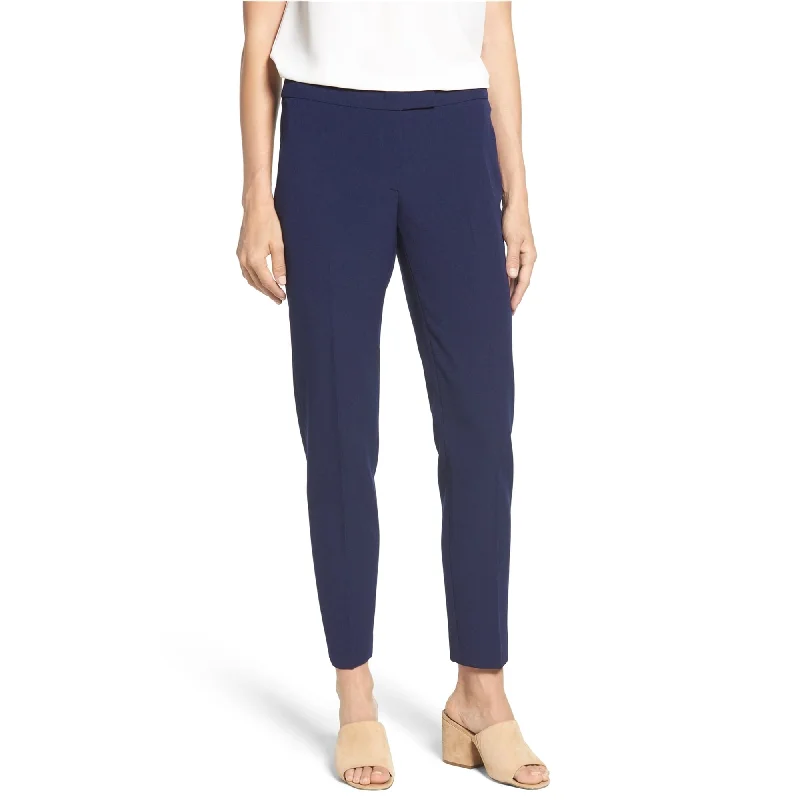 Relaxed cotton pants for breezy casual days -Anne Klein Womens Straight Leg Casual Trouser Pants, Blue, 12