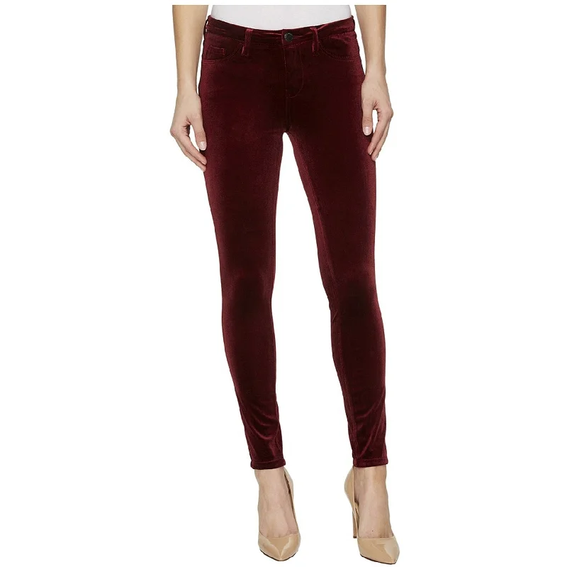 Relaxed chino pants for casual Friday offices -[Blank NYC] Womens Velvet Rope Casual Trouser Pants, Red, 30