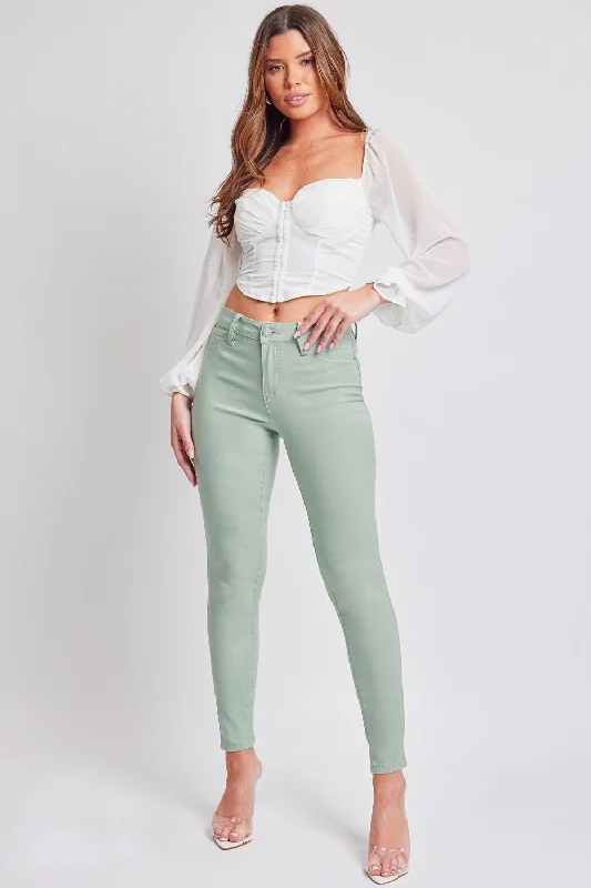 Party Jeans for Night Out -YMI Jeanswear Hyperstretch Mid-Rise Skinny Jeans