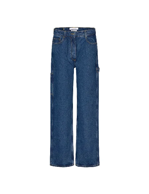 Acid Wash Jeans for Vintage -Salma Jeans — Indigo Blue