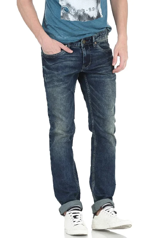 Painted Back Pocket Jeans for Artistic -Torque Fit Stretch Jean