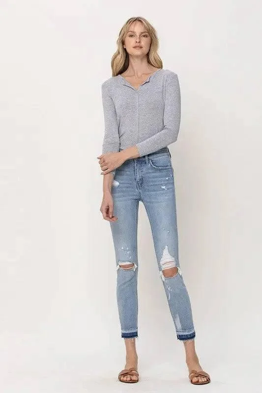 Four Pocket Jeans for Simplicity -Mid-Rise Crop Skinny Jeans