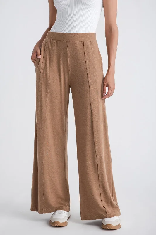 Cozy sweatpants pants for lazy Sunday mornings -Risen Wideleg Jersey Pants