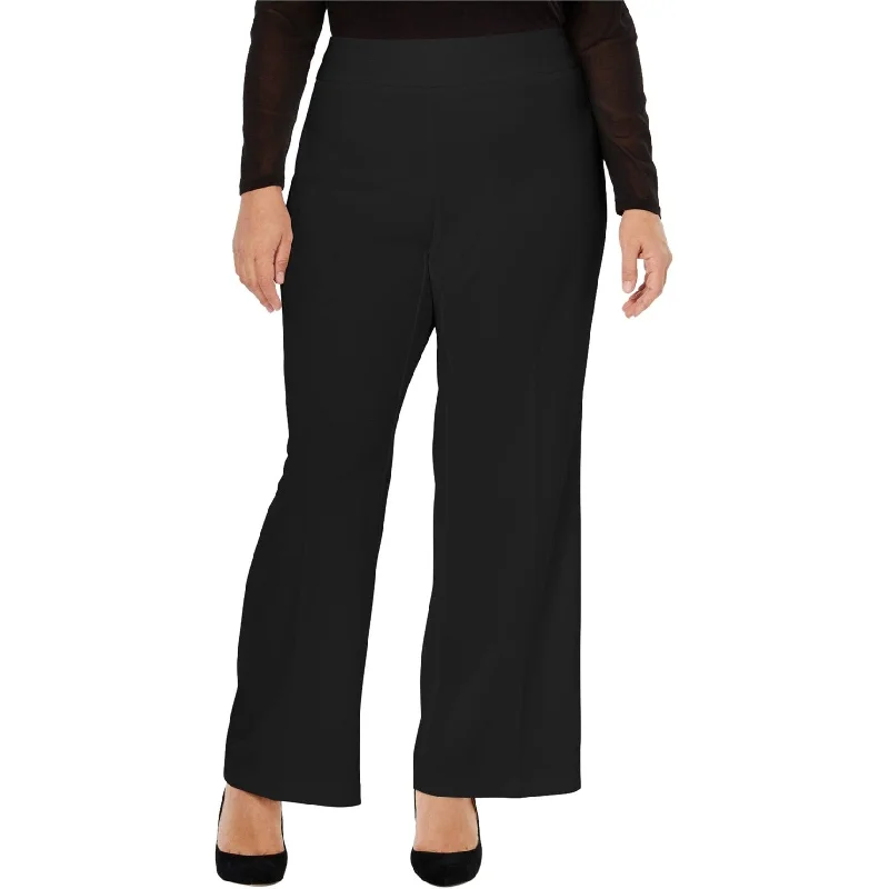 Elegant palazzo pants for formal party outfits -I-N-C Womens Solid Casual Wide Leg Pants