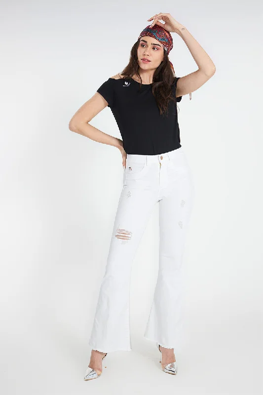 Raw Denim Jeans for Authentic -Flare Jeans   4105