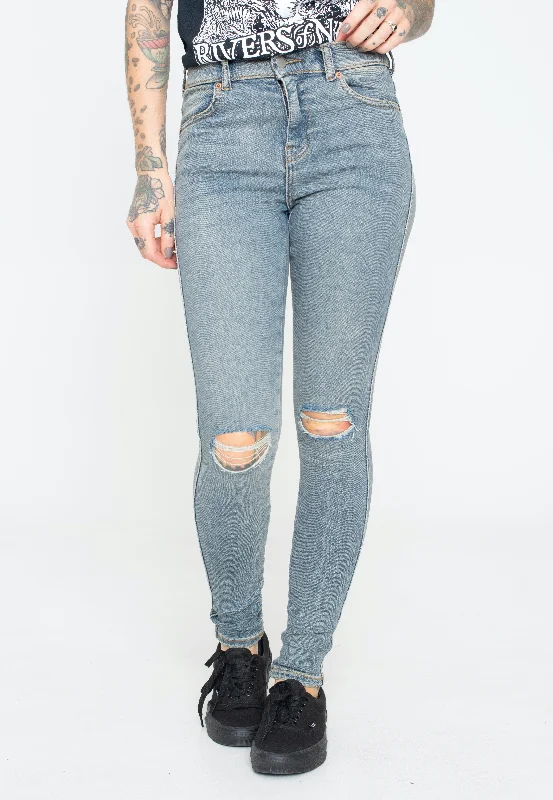 Hiking Jeans for Trail -Dr. Denim - Lexy Cape Mid Dirt Ripped - Jeans