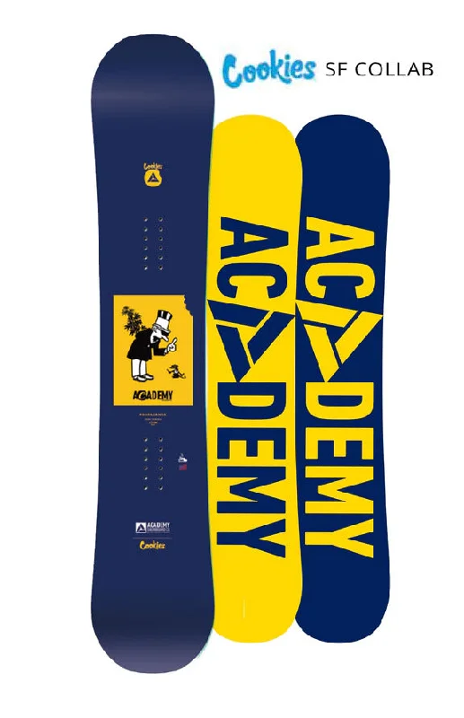 Insulated snow pants for winter outdoor fun -Academy Propaganda - Zero Camber - Cookies Collab Snowboard 2024