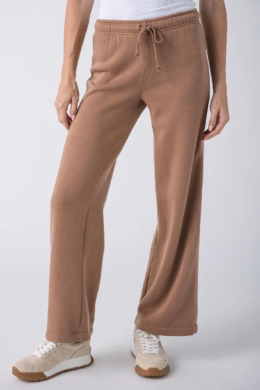 Lightweight travel pants with wrinkle-free fabric -Z Supply Feeling The Moment Sweatpants