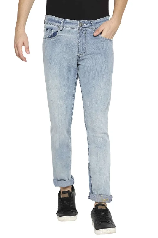 Raw Hem Jeans for Trendy -Blade Fit Stretch Jeans