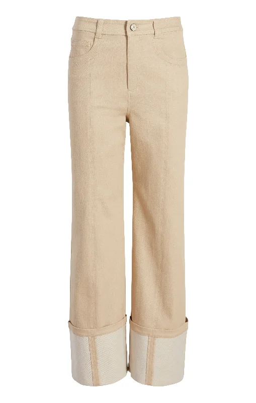 Casual khaki pants for weekend errand runs -Kaia Pant