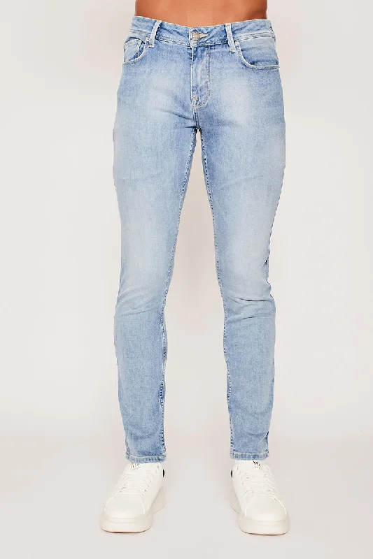 Christmas Jeans for Seasonal -ADF Tapered Jean - Ice Blue