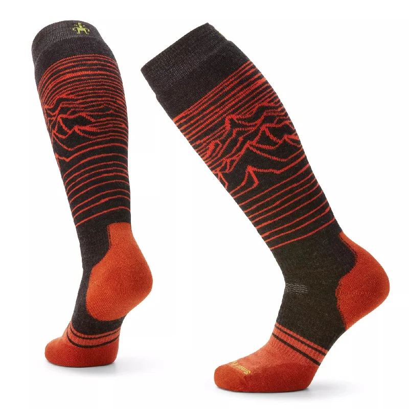 Tapered ankle pants for sleek modern silhouettes -Smartwool Snowboard Full Cushion Iguchi Pattern Socks