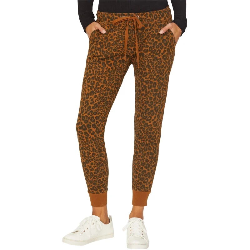 Tapered ankle pants for sleek modern silhouettes -Sanctuary Clothing Womens Leopard Casual Jogger Pants, Brown, X-Small