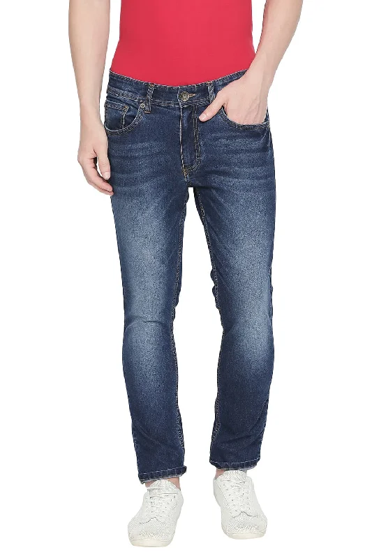 Dark Wash Jeans for Elegance -Blade Fit Stretch Jean