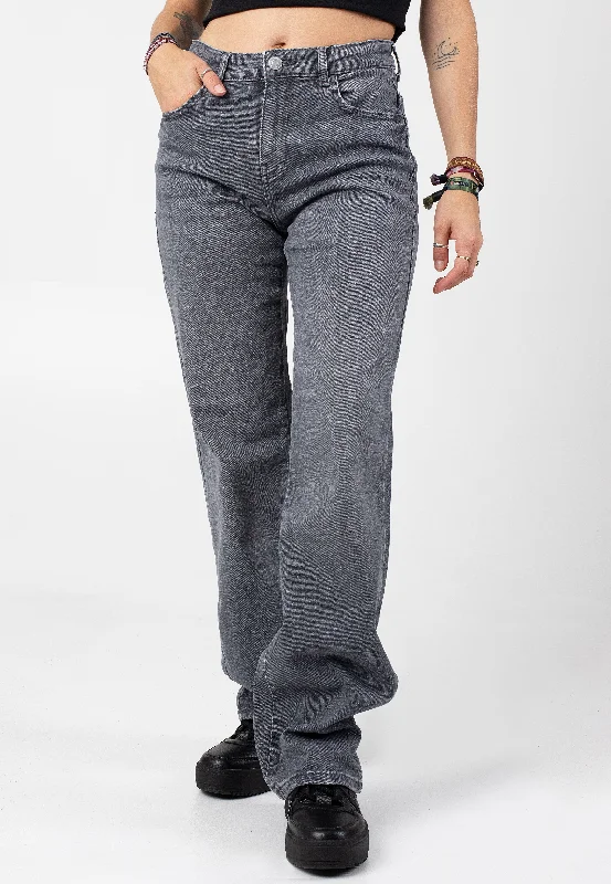 Club Jeans for Social -Noisy May - Yolanda Dark Grey Denim Grey - Jeans