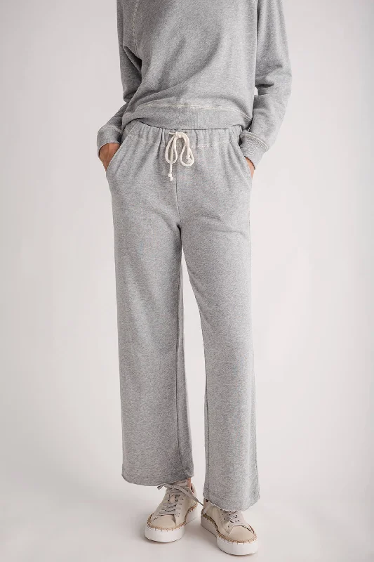 Elegant wide-leg pants for upscale dinner dates -Z Supply Huntington French Terry Sweatpants