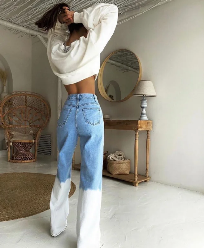 Capri Jeans for Beach Style -Whiteout High Rise Vintage Stone Jeans