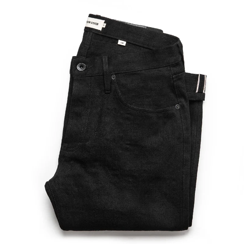 Raw Denim Jeans for Authentic -The Slim Jean in Black Selvage