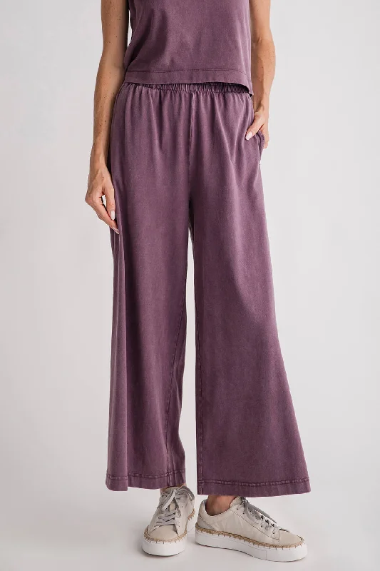 Lightweight culottes pants for summer fashion flair -Z Supply Scout Jersey Flare Pocket Pant