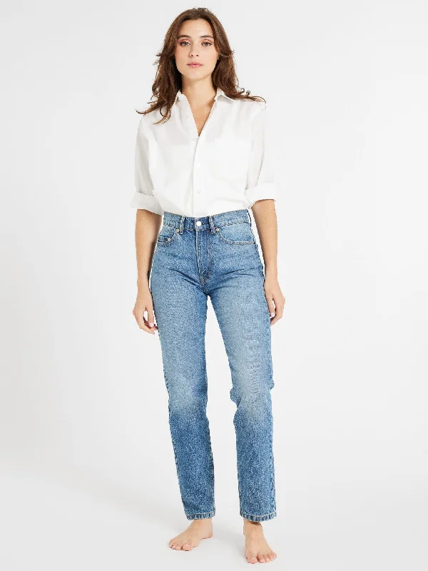 Colored Jeans for Variety -Brooke Mid Rise Slim Fit Jean in Montecito