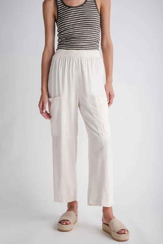 Tailored dress pants for professional office meetings -So Me Textured Slouchy Wide Leg Pants