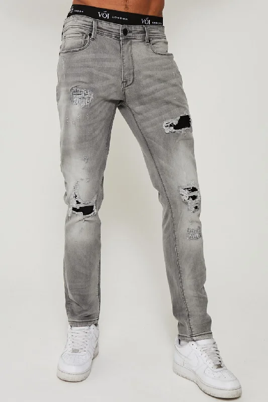 Hunting Jeans for Woods -Holborn Tapered Jeans - Grey