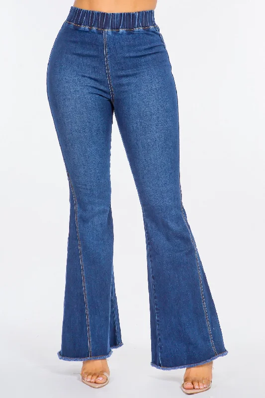 Christmas Jeans for Seasonal -American Bazi High Waist Curvy Flare Jeans