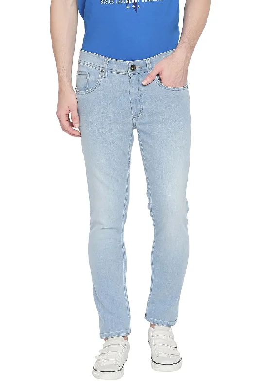 Raw Hem Jeans for Trendy -Blade Fit Stretch Jean