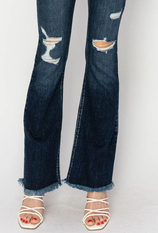 Mom Jeans for Vintage Appeal -HIGH RISE WESTERN BOOT JEANS