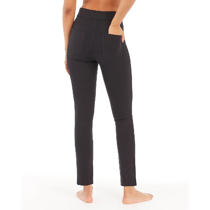 High-rise flare pants for vintage chic appeal -SPANX The Perfect Black Pant, Ankle 4-Pocket Classic Black