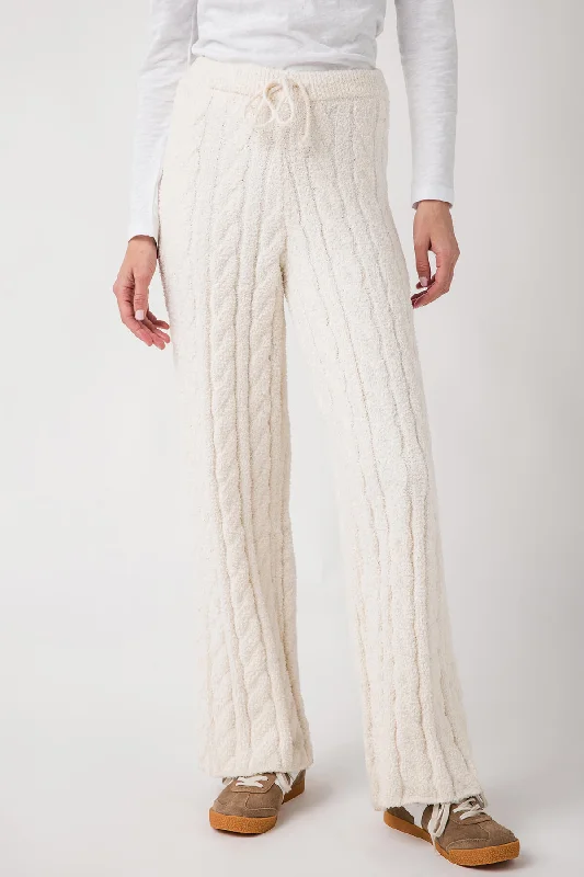 Tapered ankle pants for sleek modern silhouettes -Z Supply Paige Cable Knit Pant