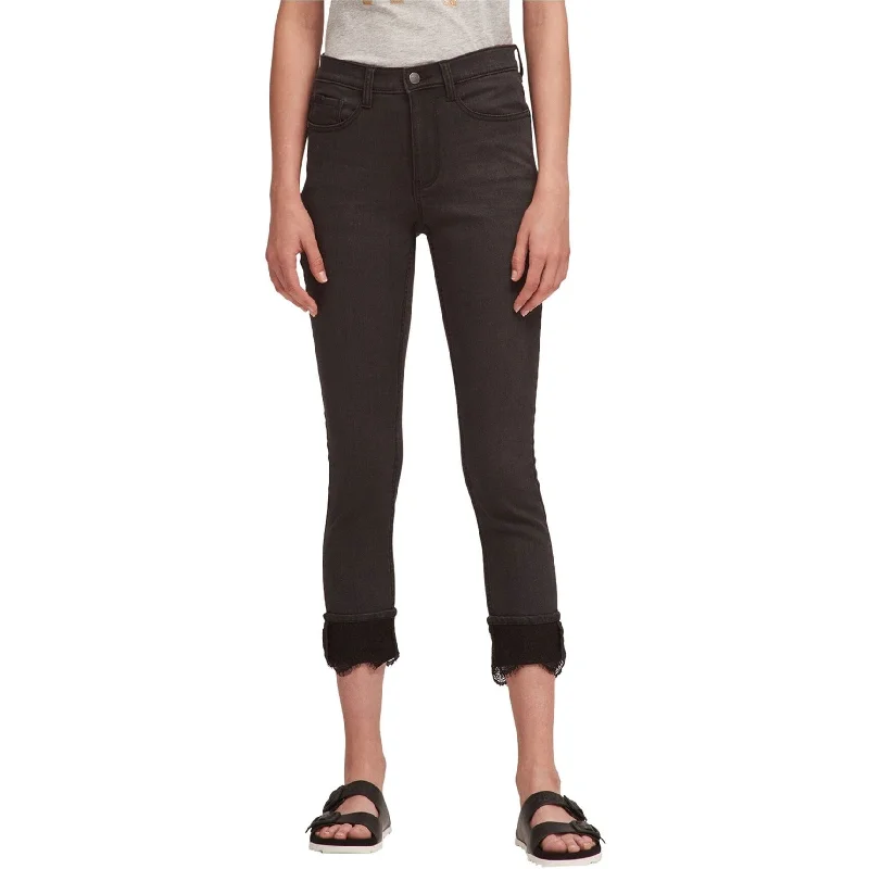 Weatherproof hiking pants for all-season trail use -Dkny Womens Lace Cuff Skinny Fit Jeans