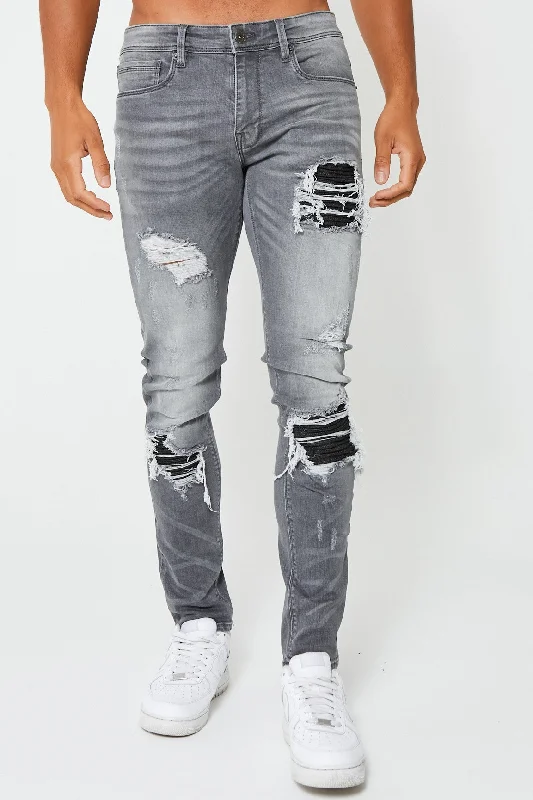 Travel Jeans for On-the-go -Devonshire Tapered Jean - Grey