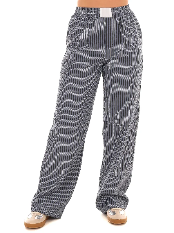 High-rise flare pants for vintage chic appeal -Brand New Striped Pants