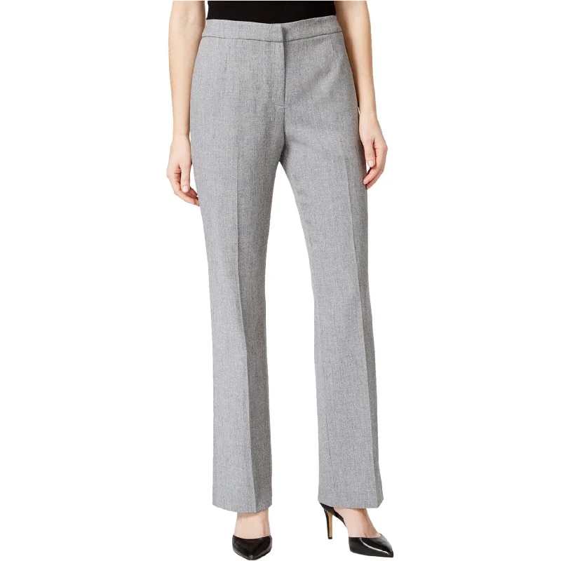 Casual twill pants for easygoing daily outfits -Kasper Womens Kate Casual Trouser Pants, Grey, 6