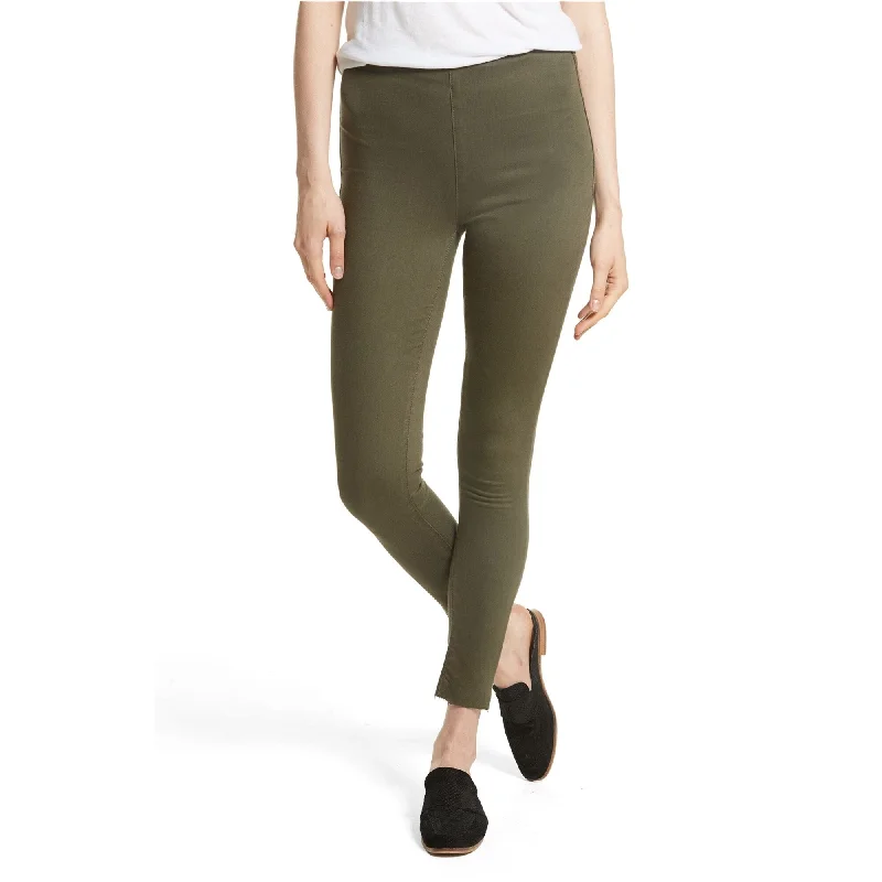 Stylish leather pants for edgy night looks -Free People Womens Easy Goes It Jeggings, Green, 31