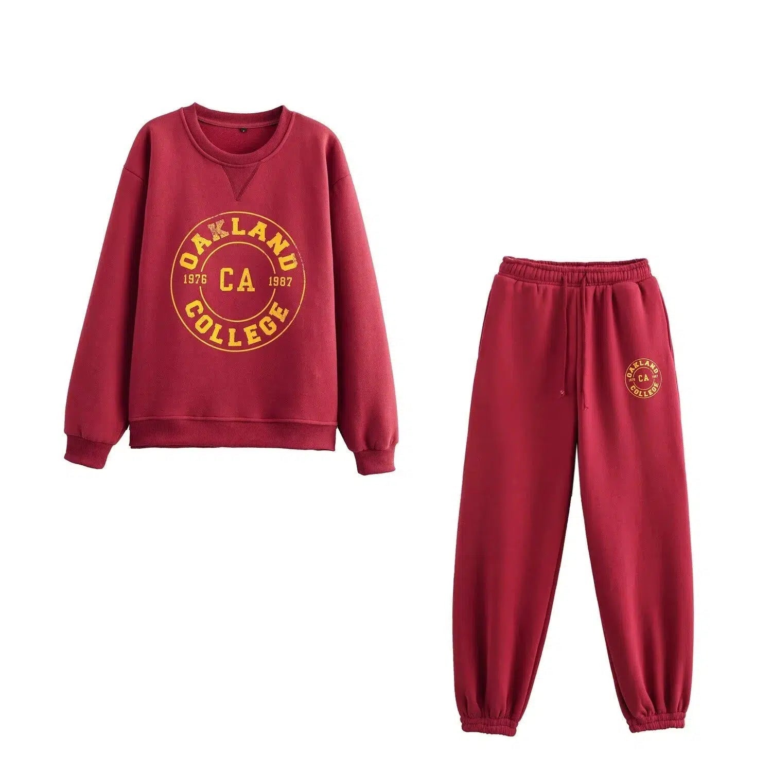 Organic Cotton Hoodie Eco-Friendly Sustainable Fashion -College Sweatshirt and Pants Set