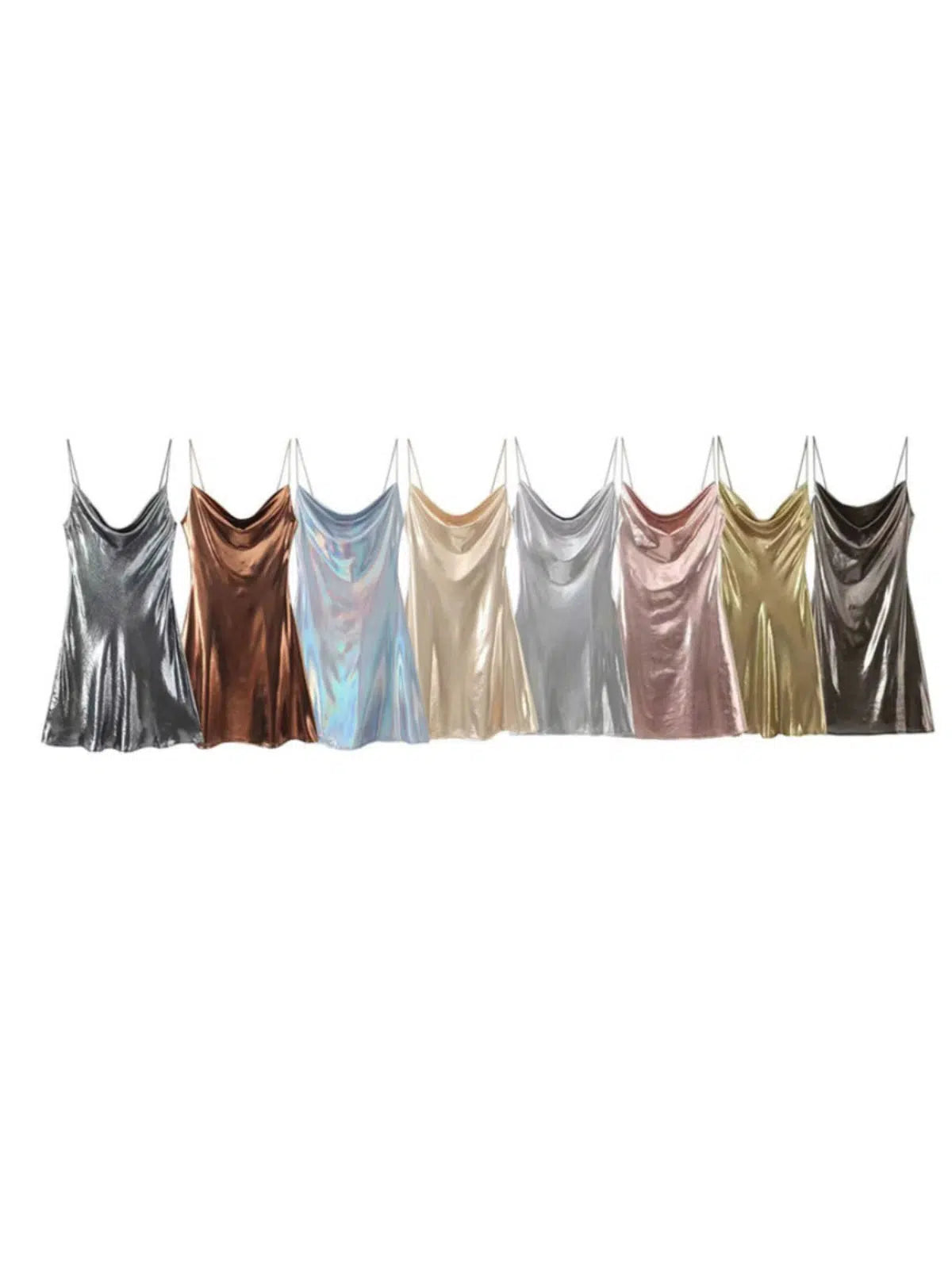 Party Dresses for Celebration -Satin Sleeveless Sundresses