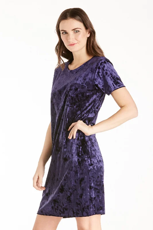 Formal Dresses for Occasions -Another Love Alex Velvet Dress (Ink)